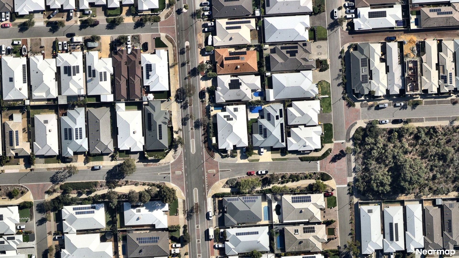 Vertical aerial view