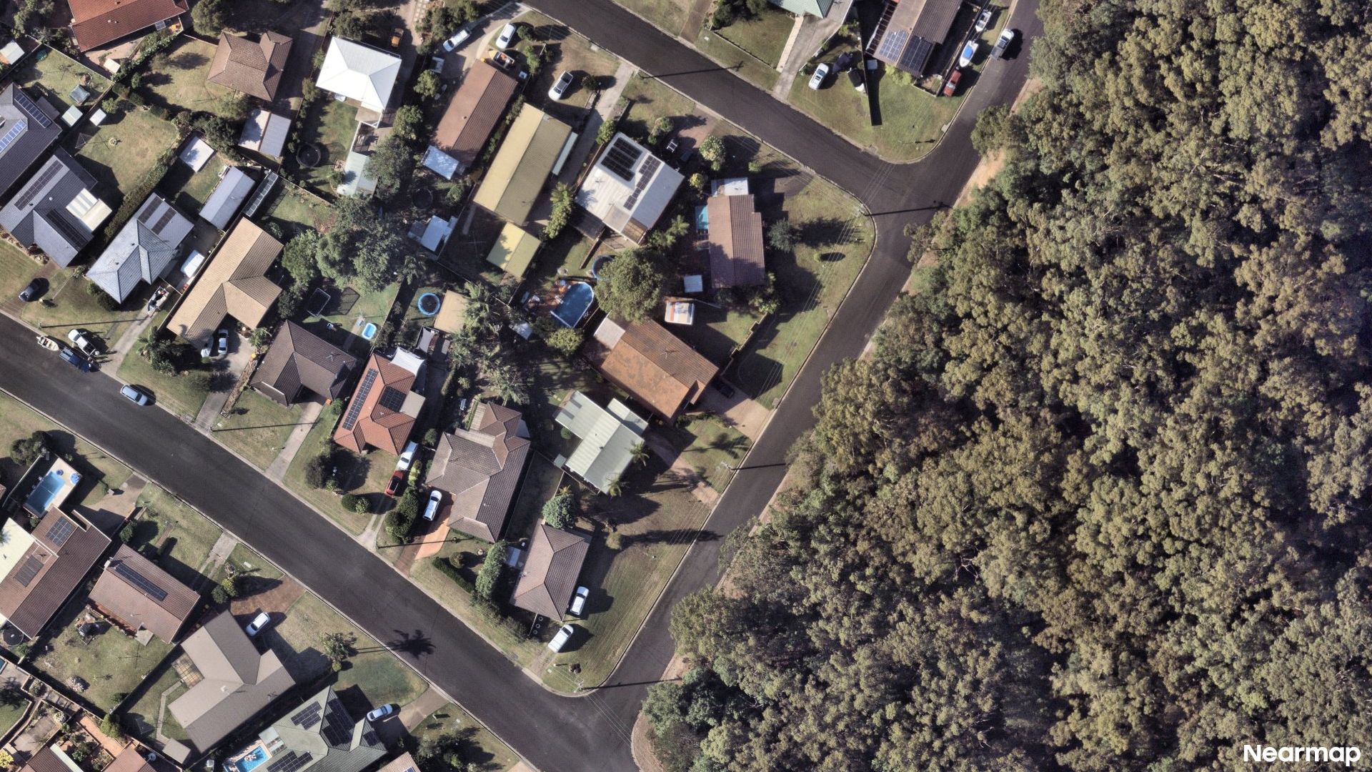 Vertical aerial view