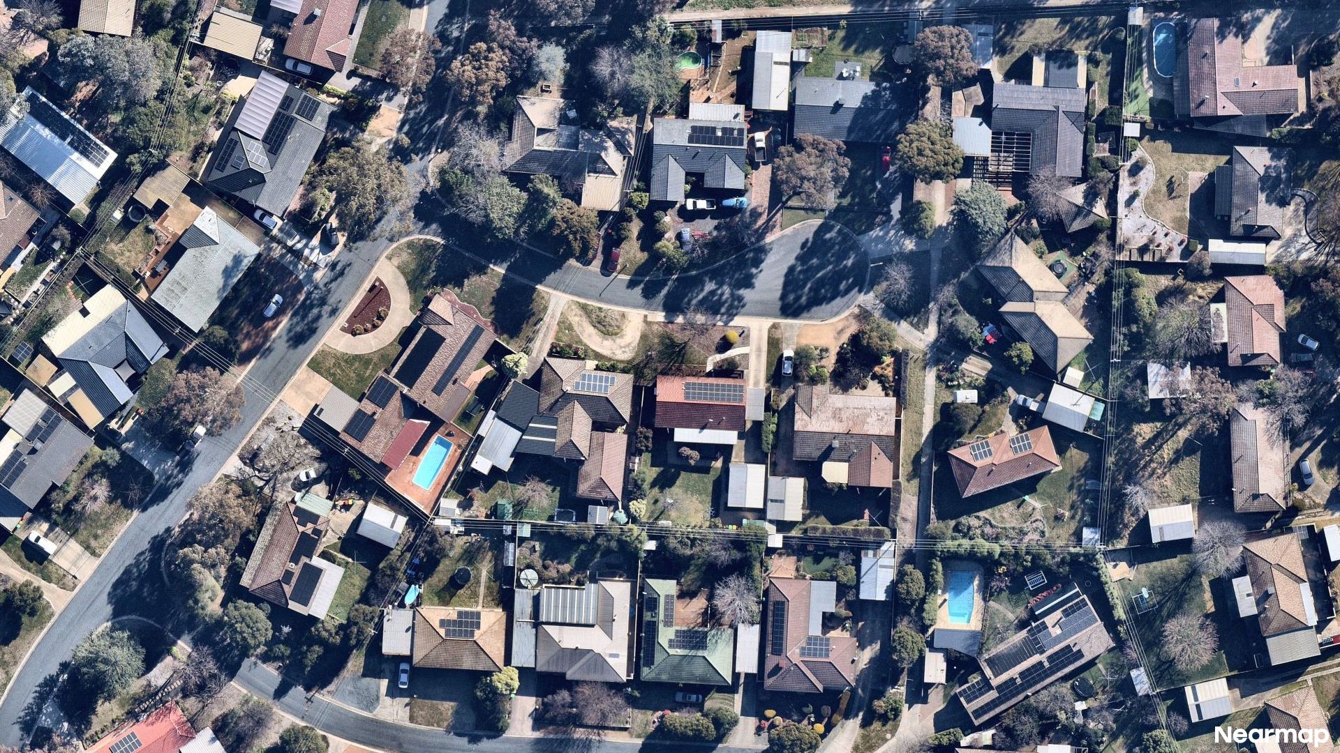 Vertical aerial view