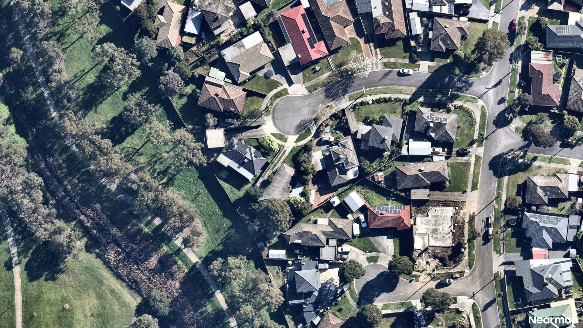 Vertical aerial view