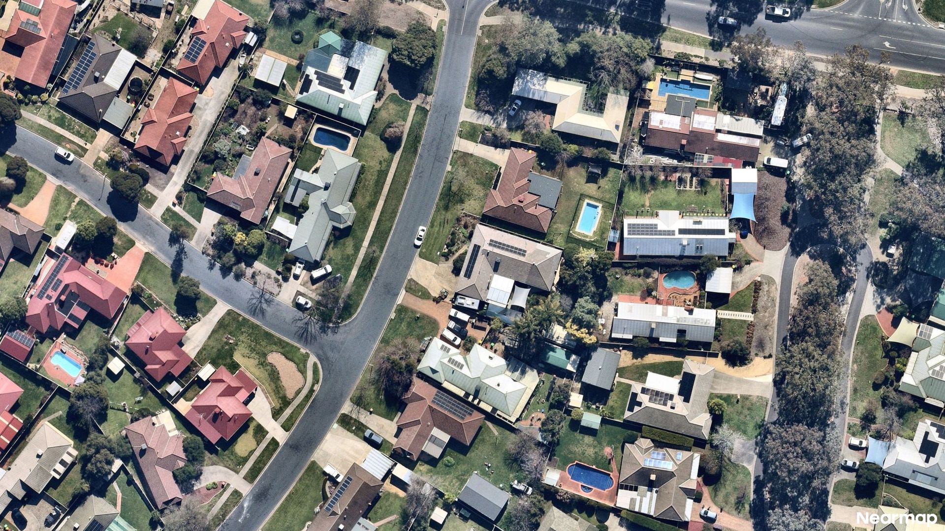Vertical aerial view