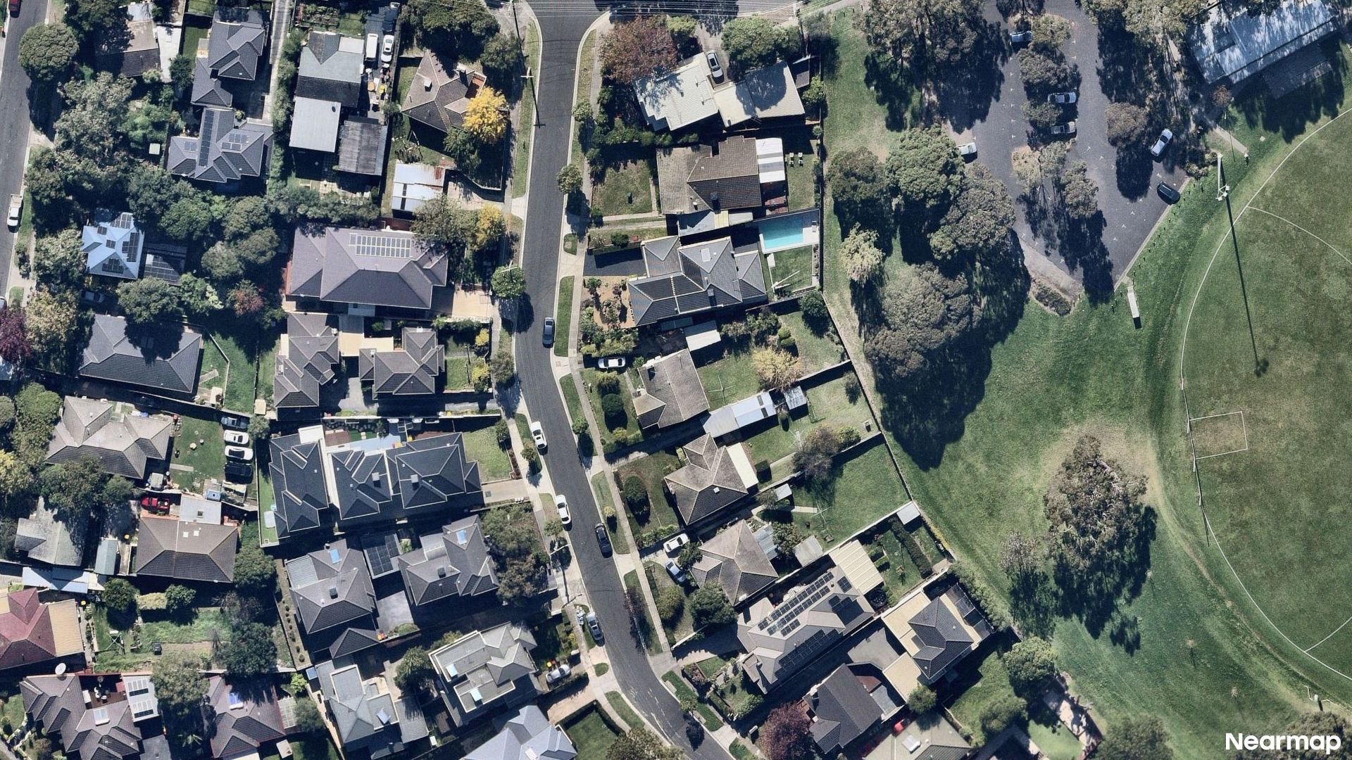 Vertical aerial view