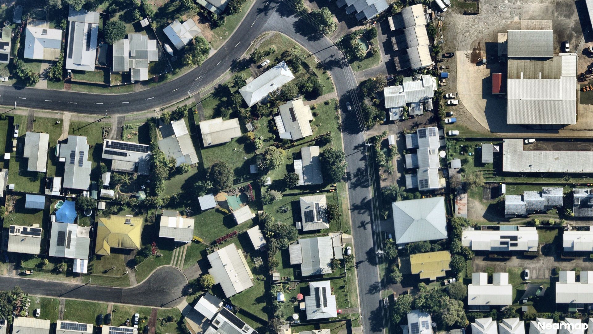 Vertical aerial view
