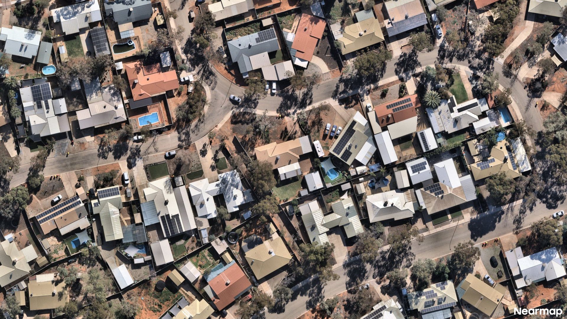 Vertical aerial view