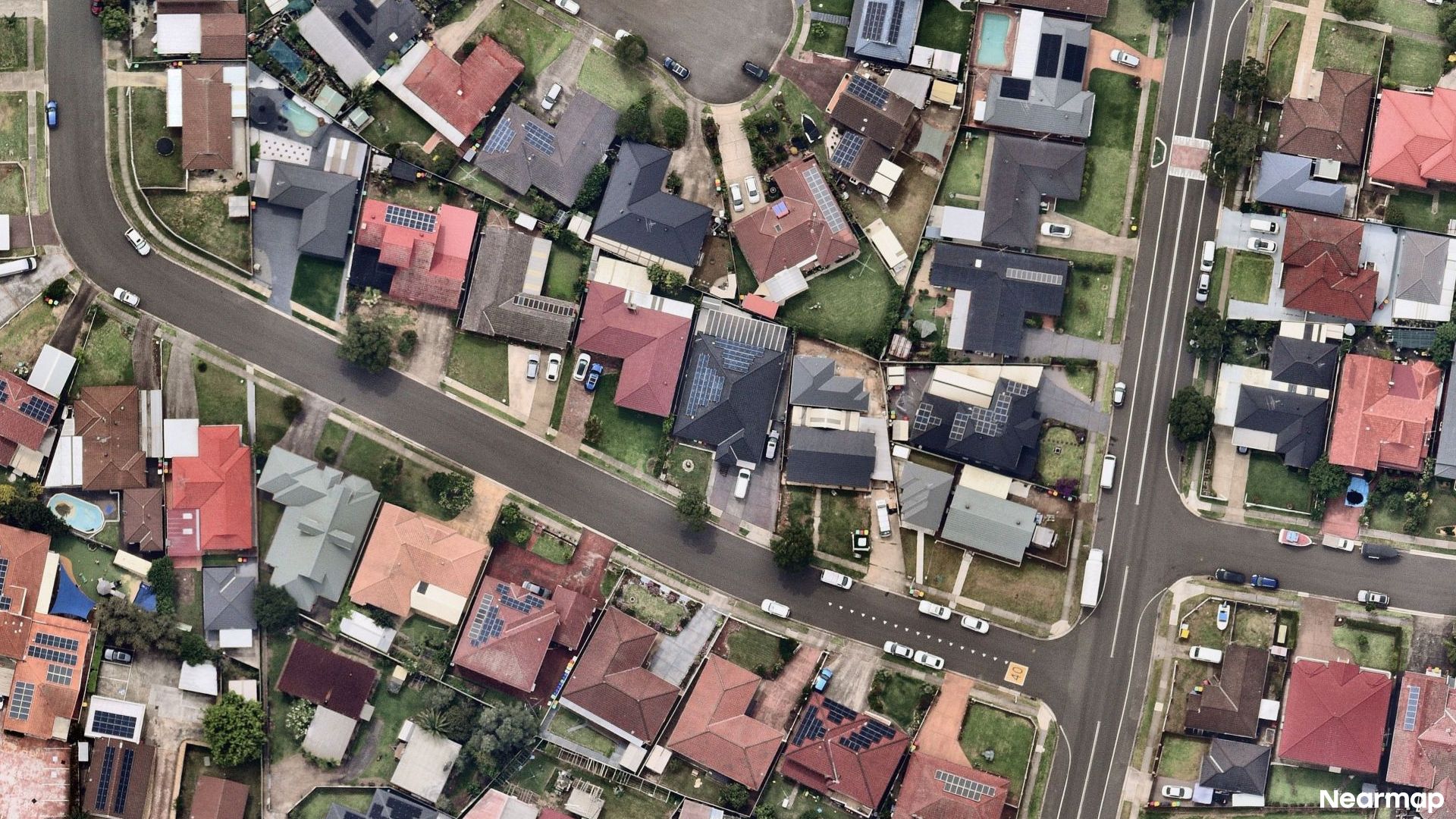 Vertical aerial view