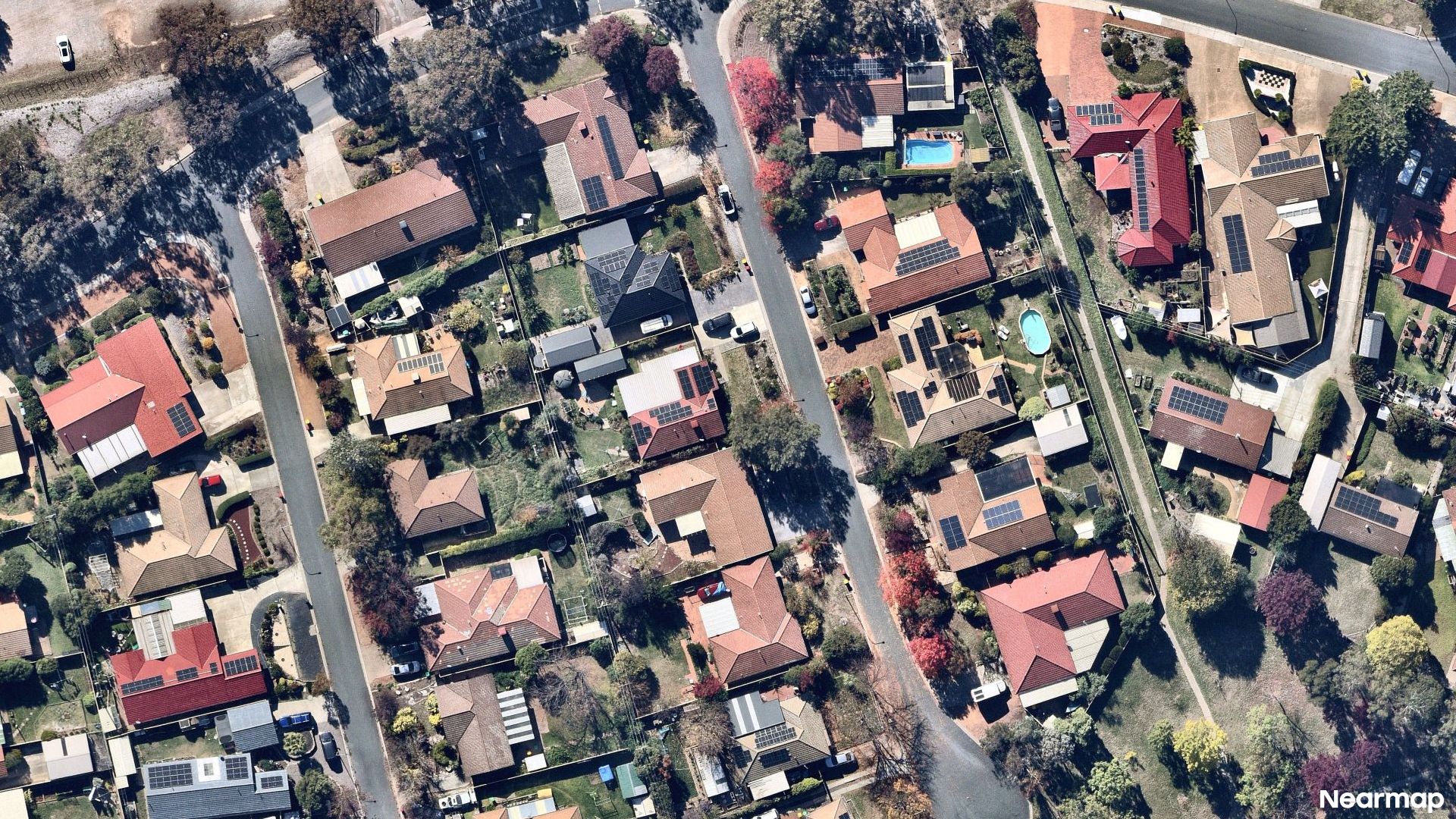 Vertical aerial view