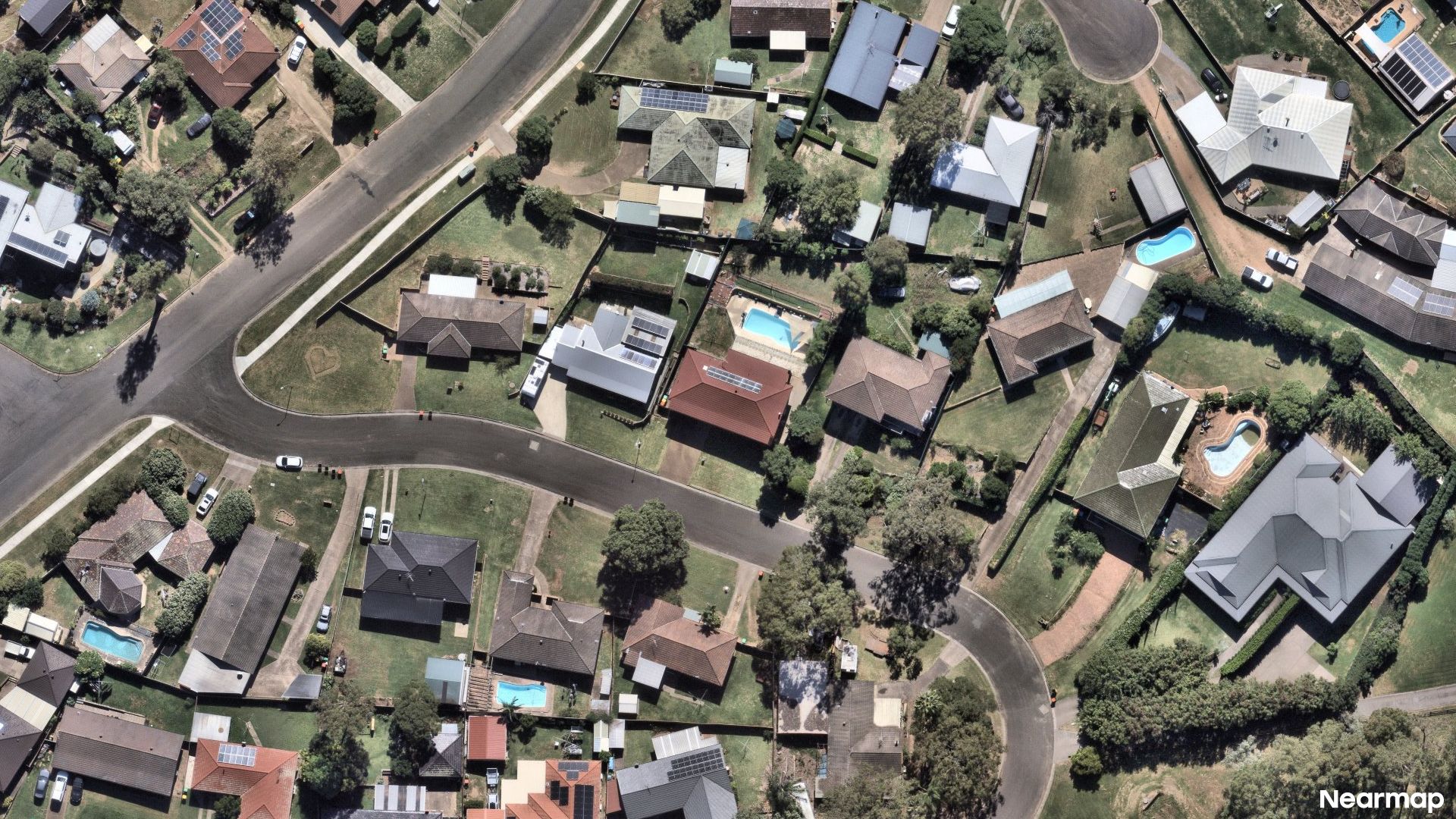 Vertical aerial view
