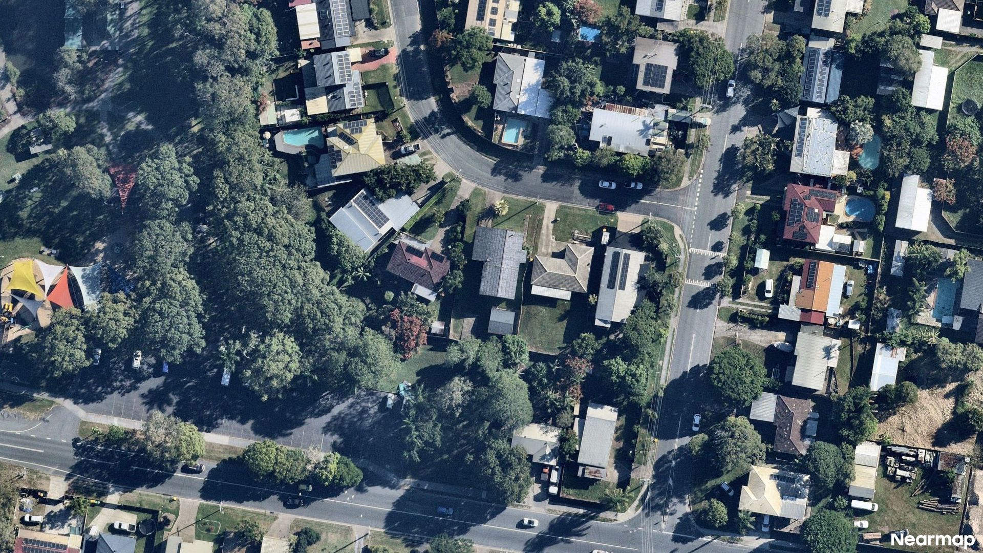 Vertical aerial view