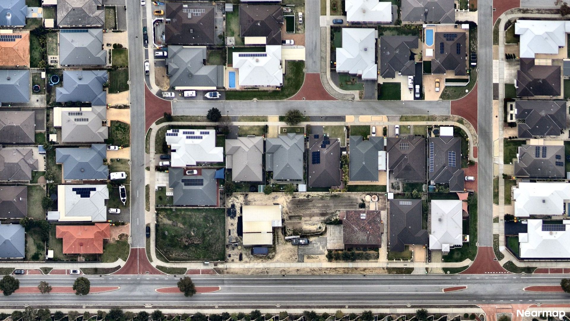 Vertical aerial view