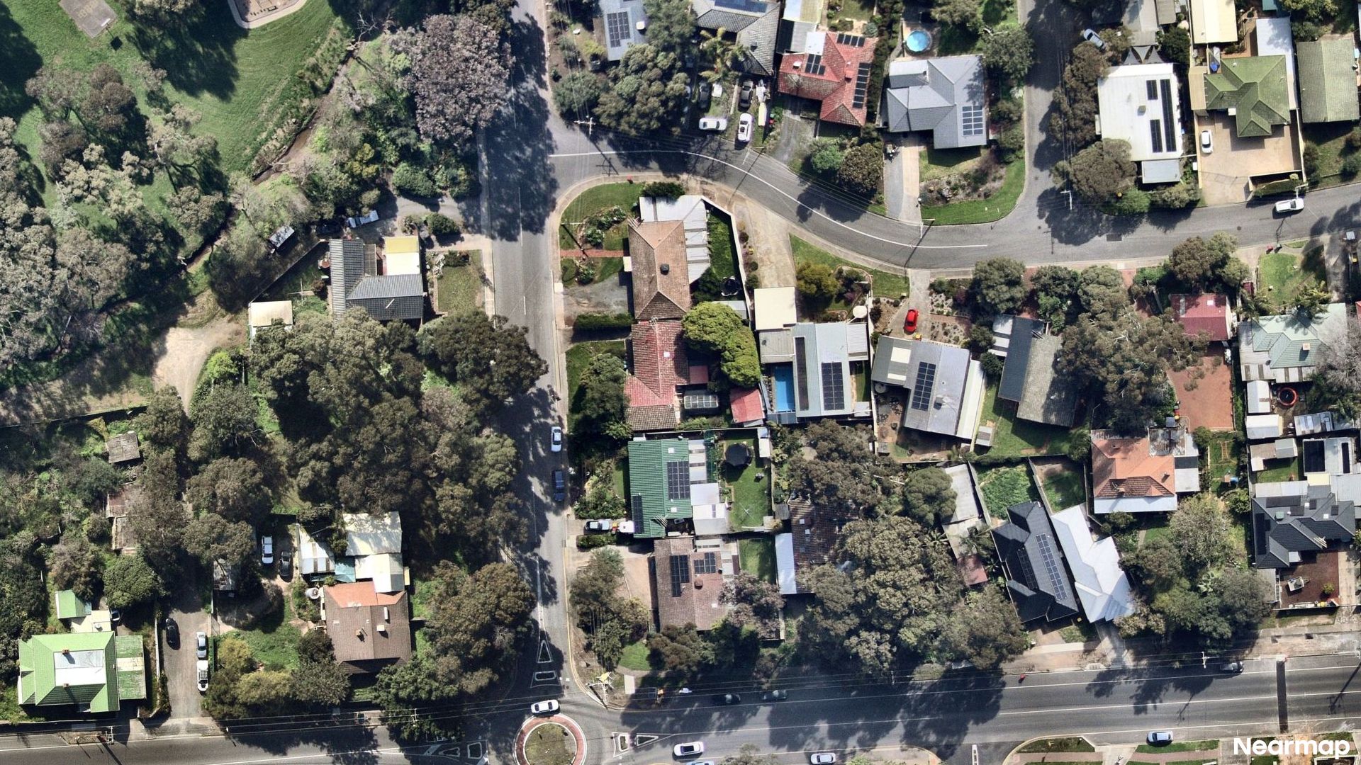 Vertical aerial view