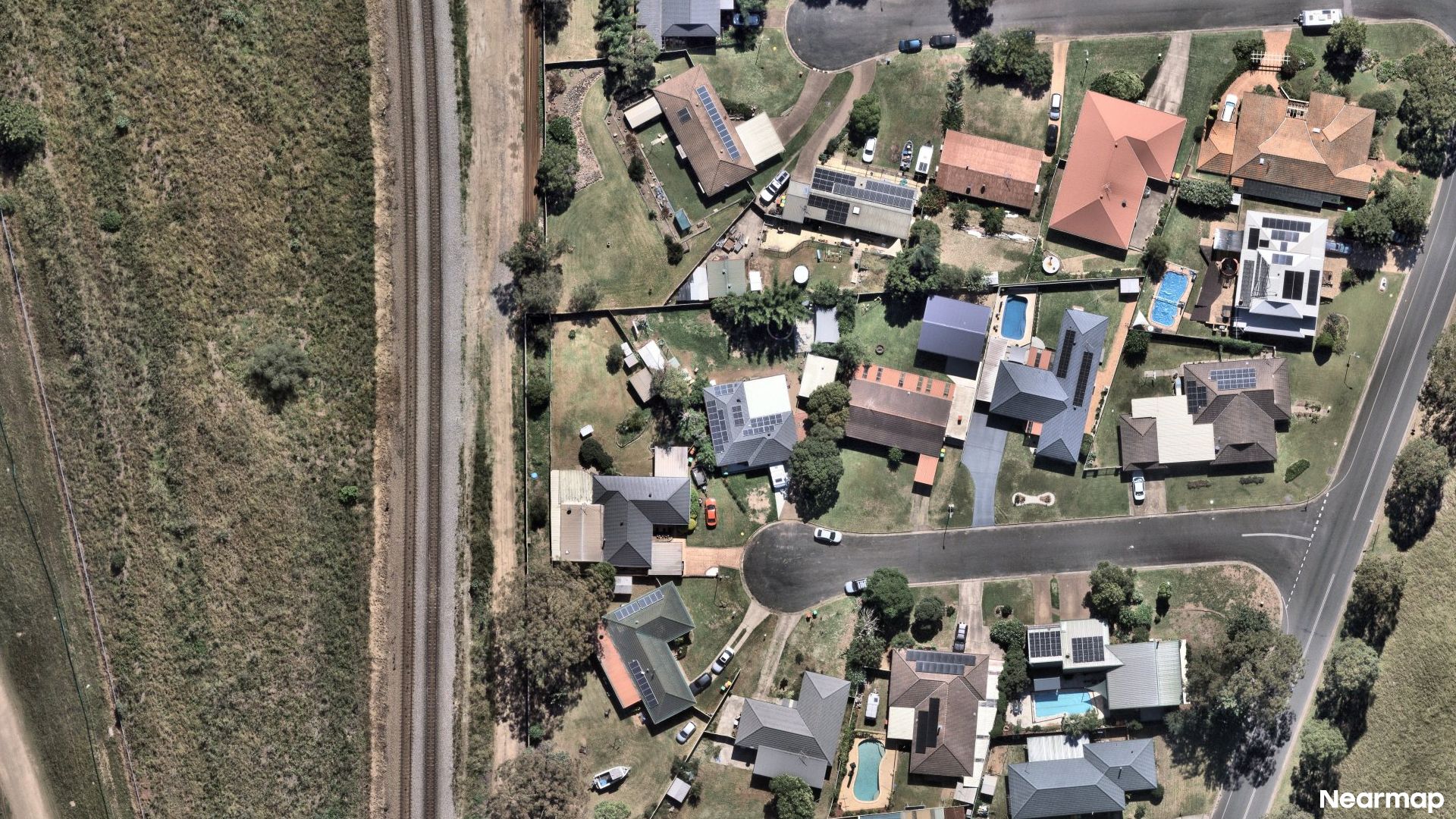 Vertical aerial view