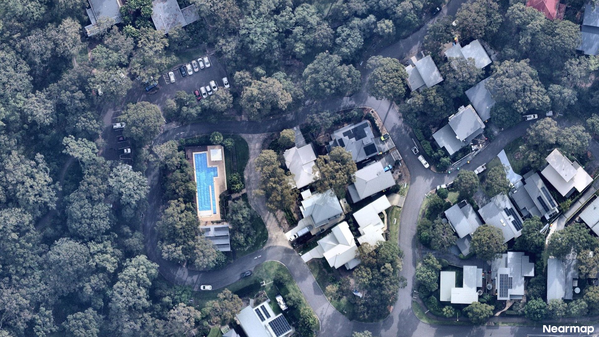 Vertical aerial view