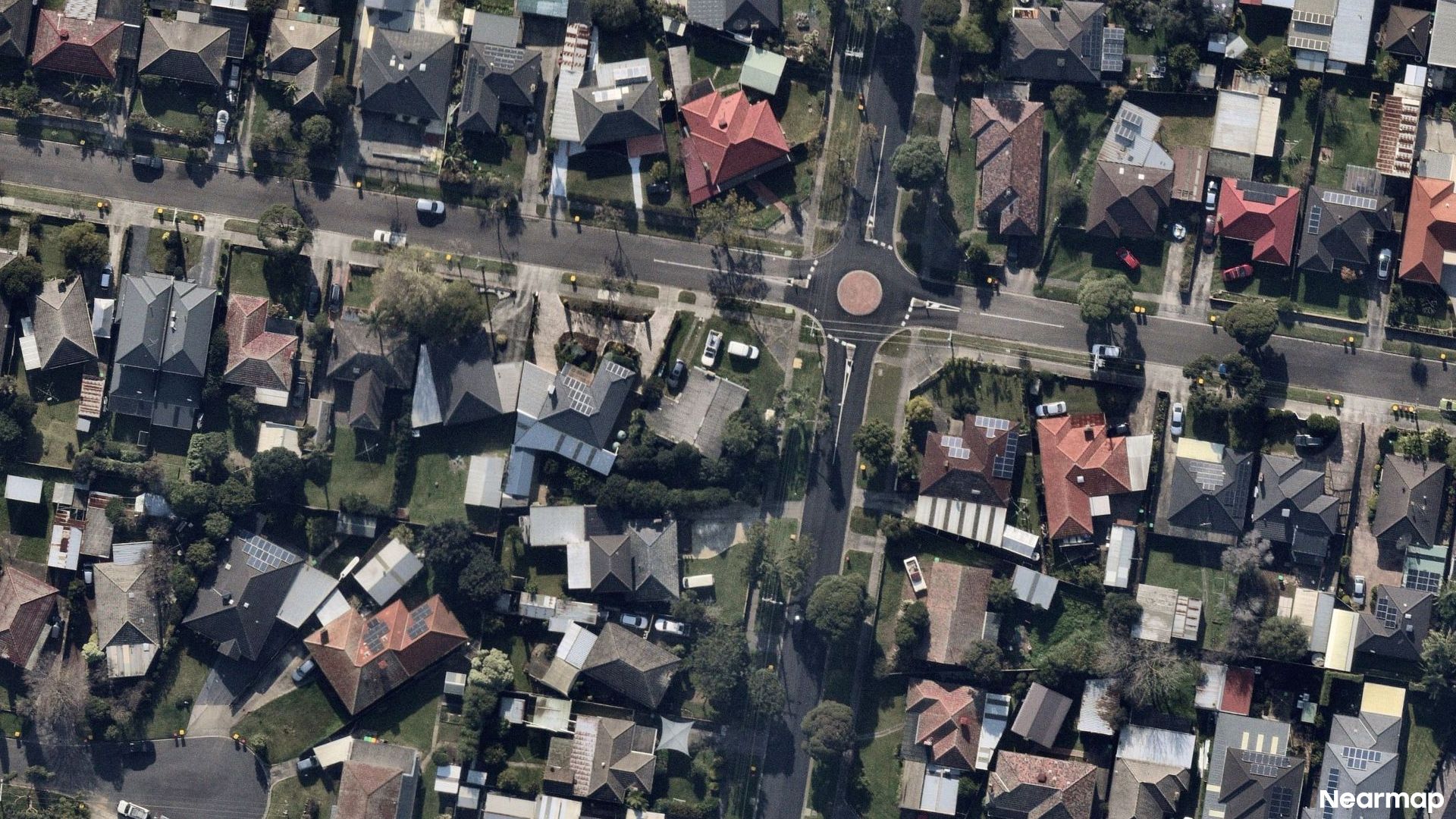 Vertical aerial view
