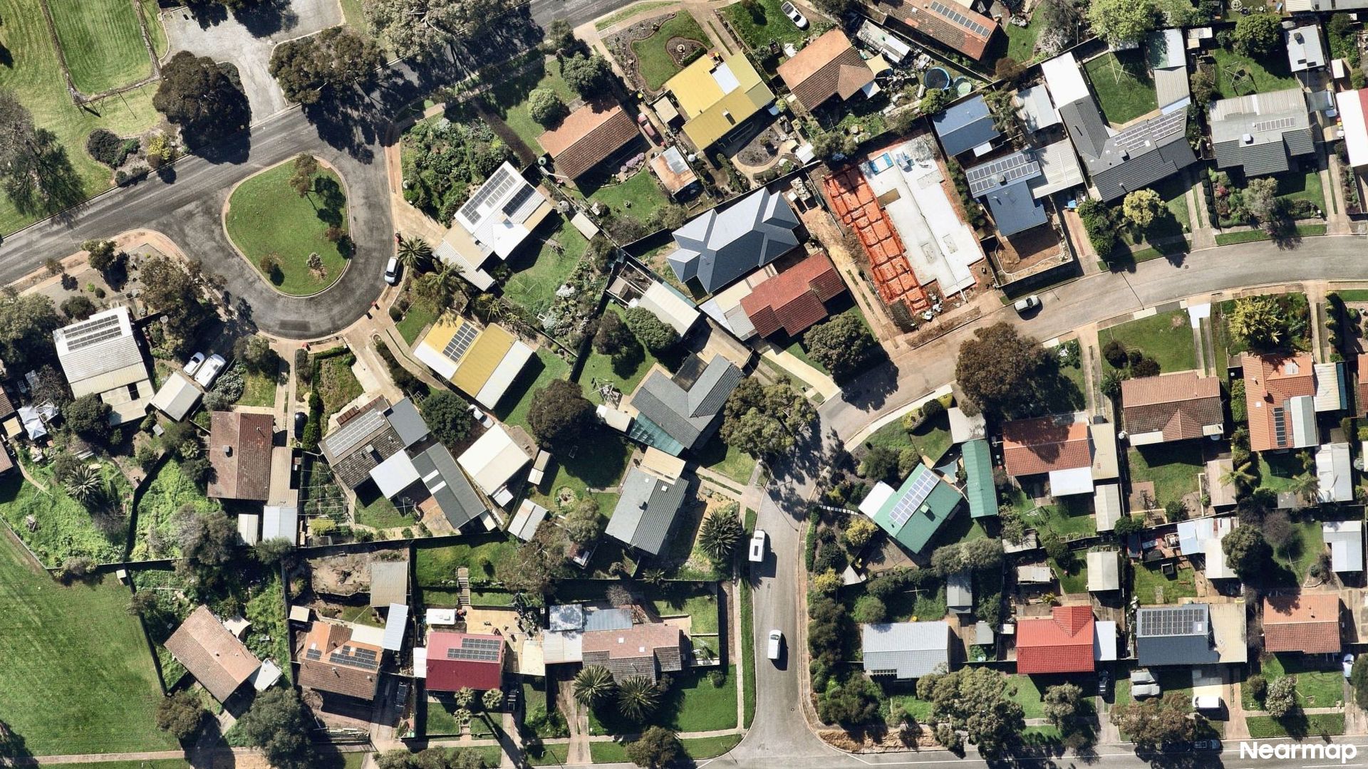 Vertical aerial view
