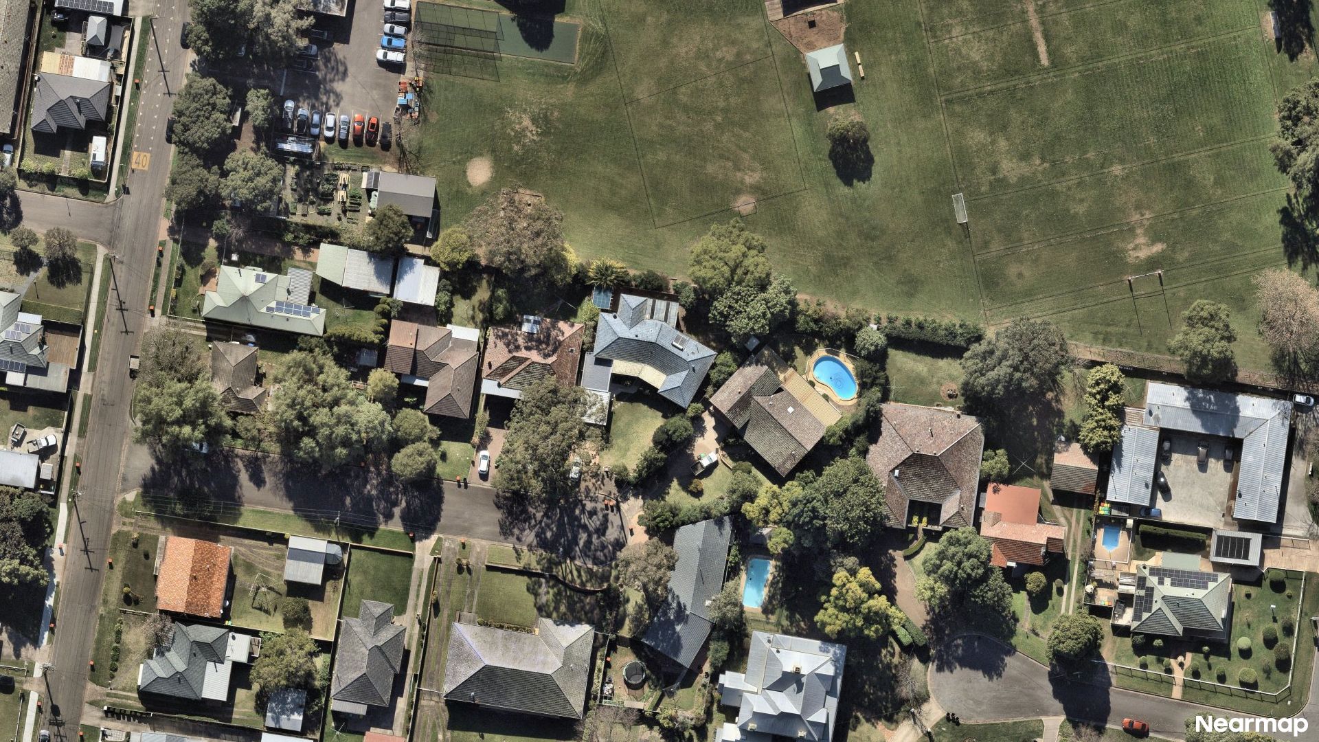 Vertical aerial view