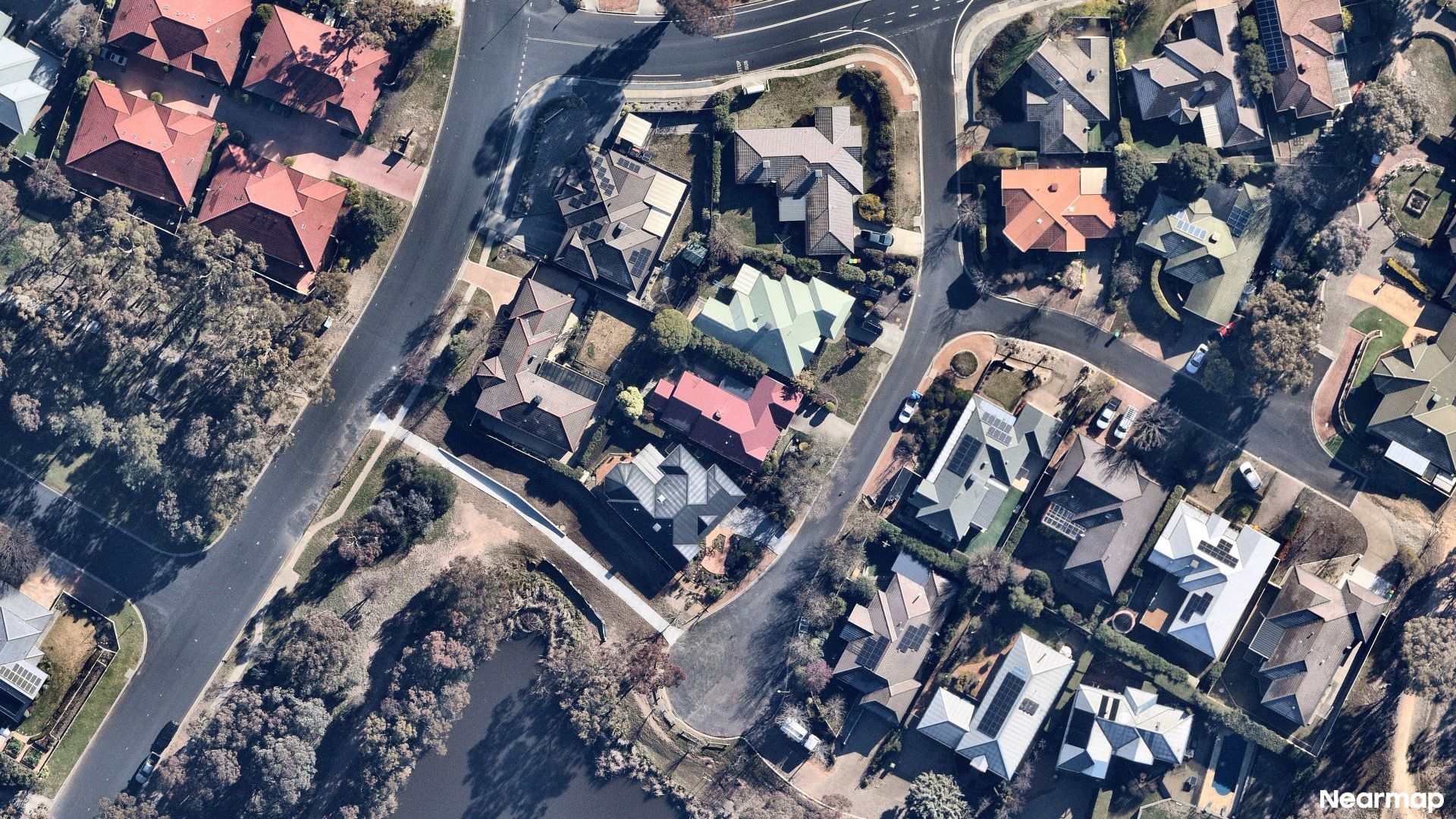 Vertical aerial view