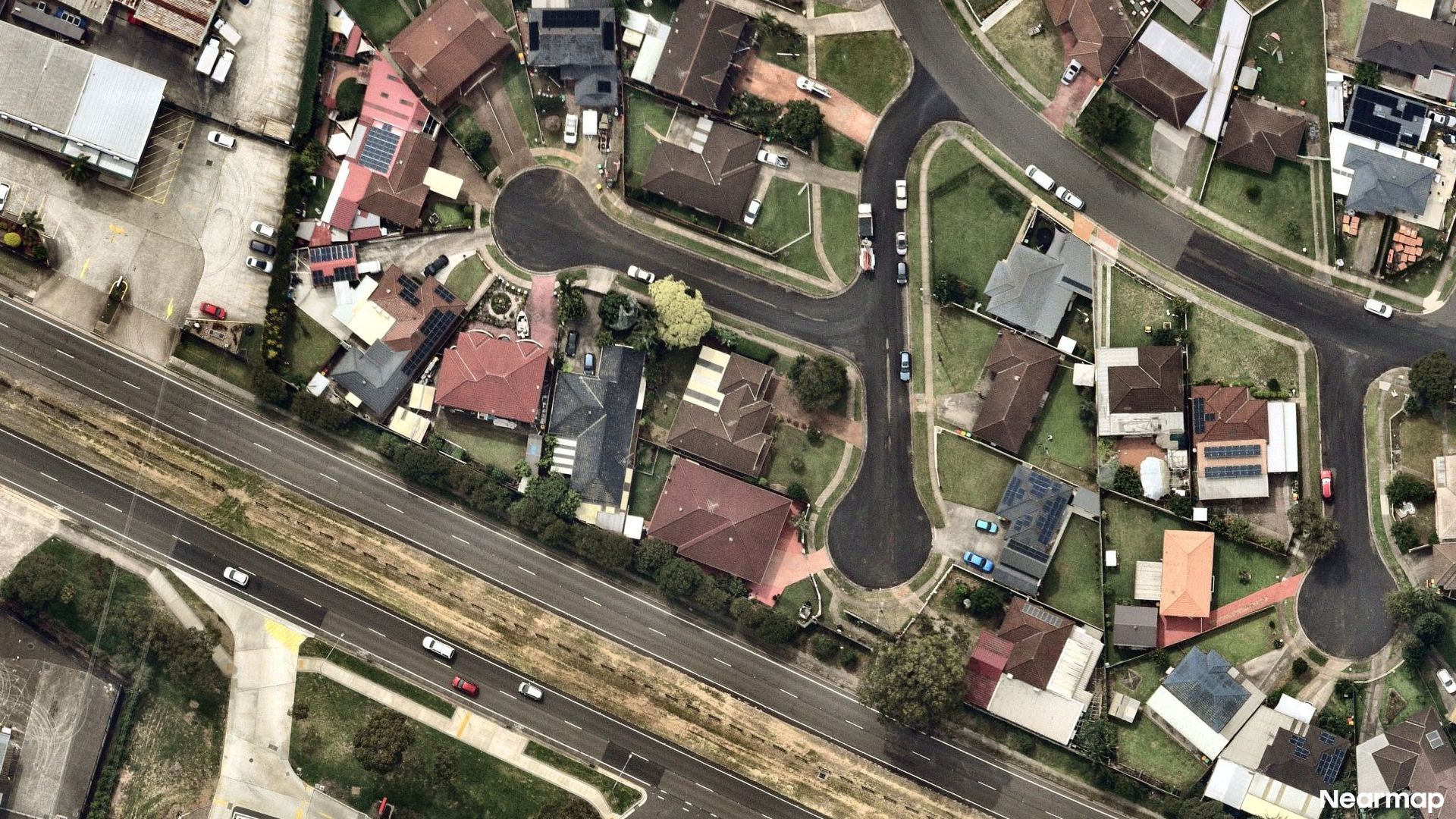 Vertical aerial view