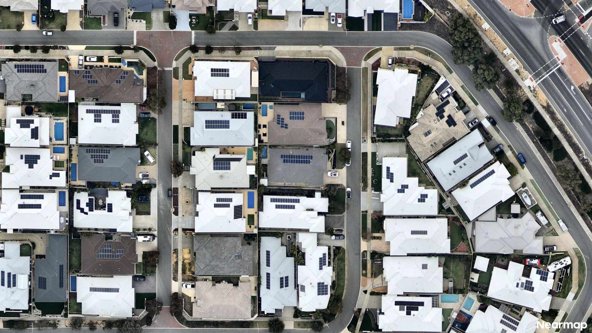 Vertical aerial view
