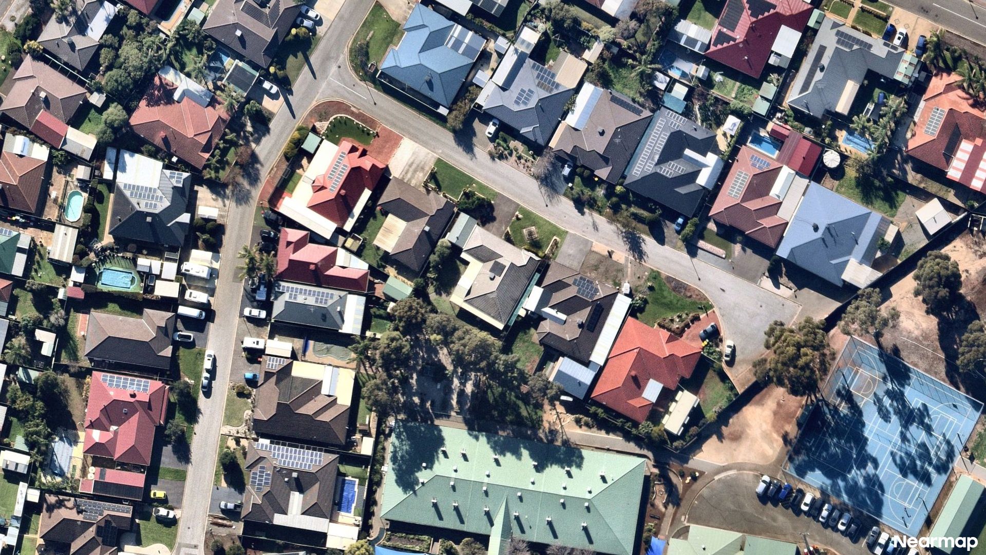 Vertical aerial view