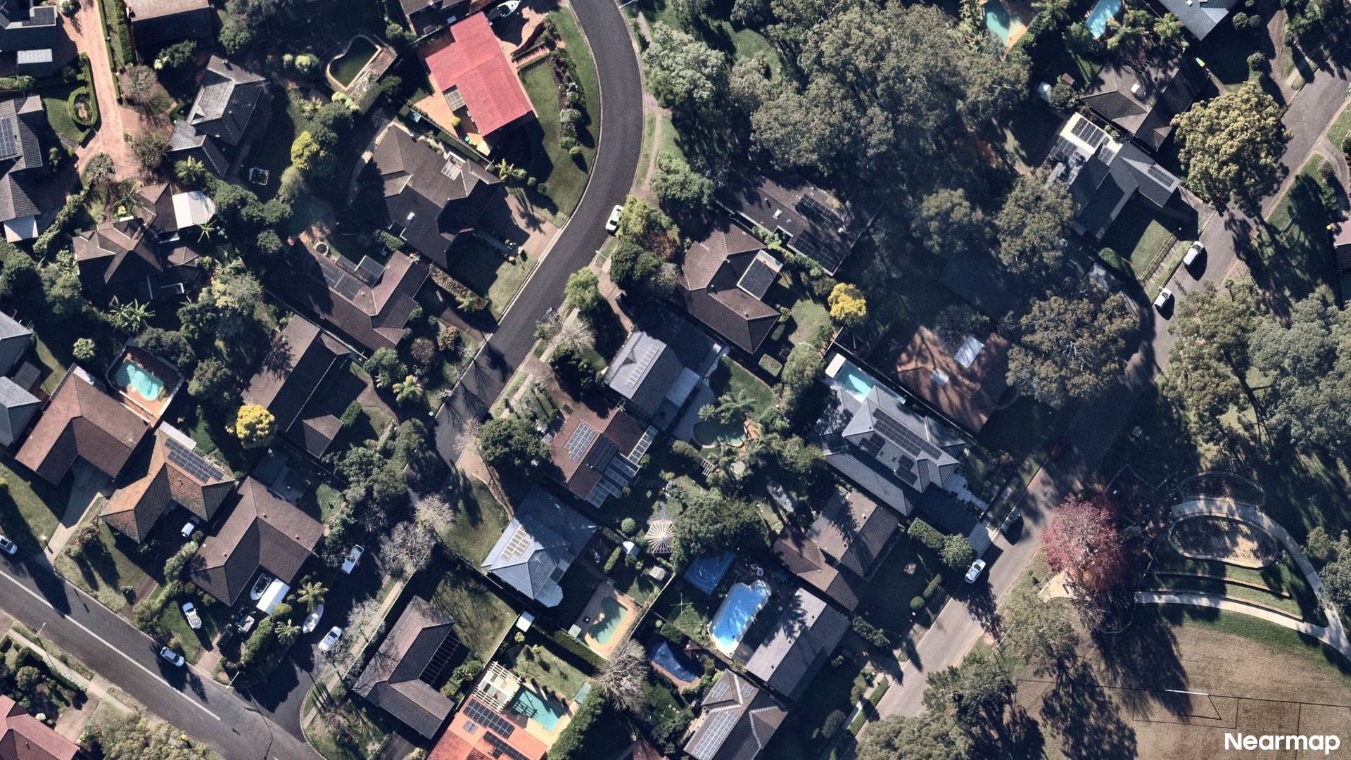 Vertical aerial view