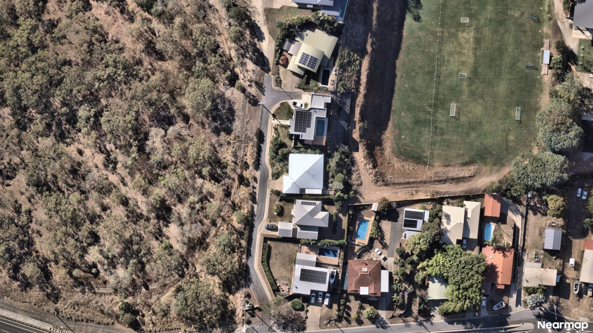 Vertical aerial view