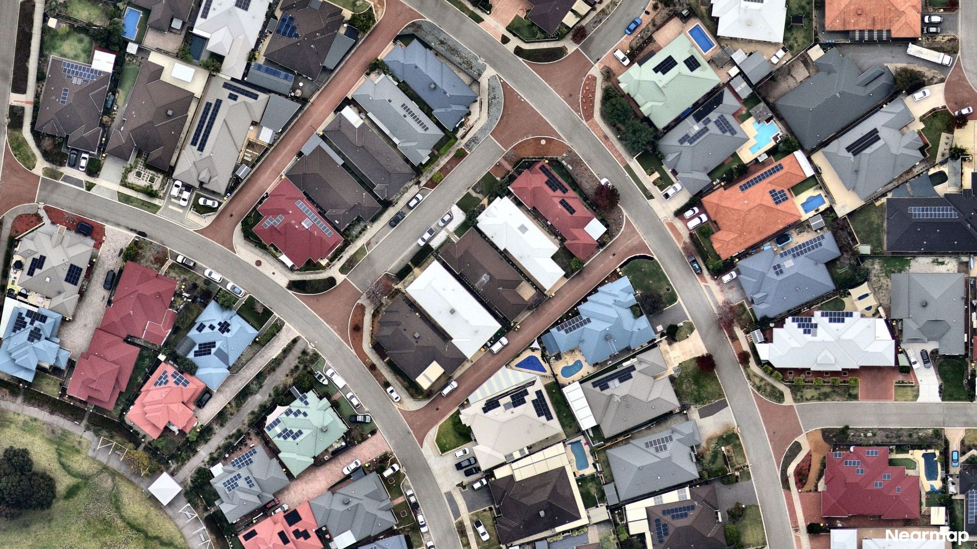 Vertical aerial view
