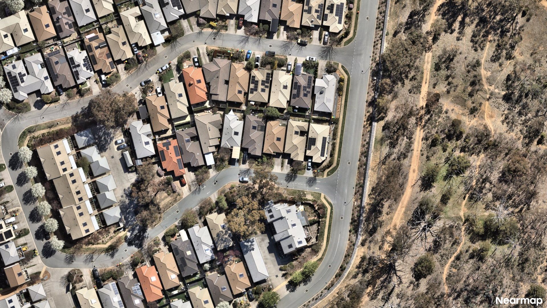 Vertical aerial view