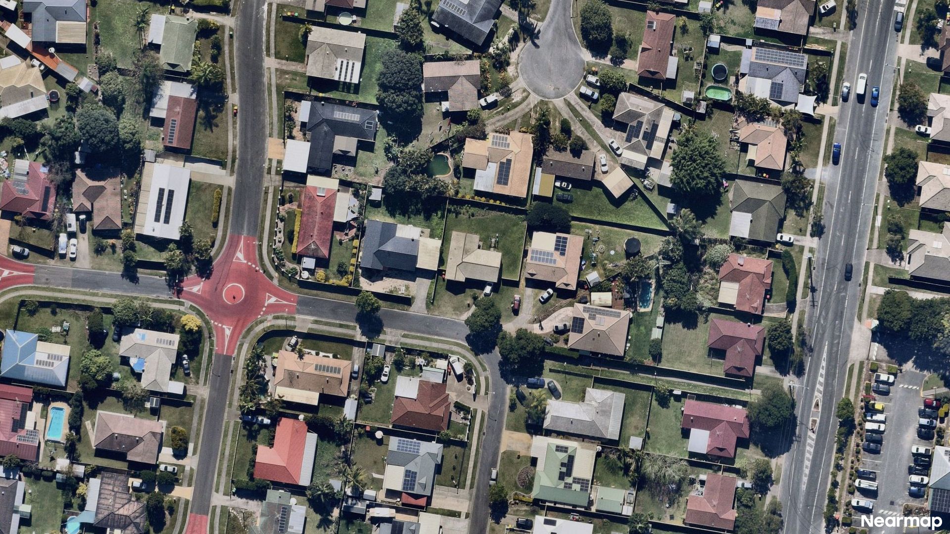 Vertical aerial view