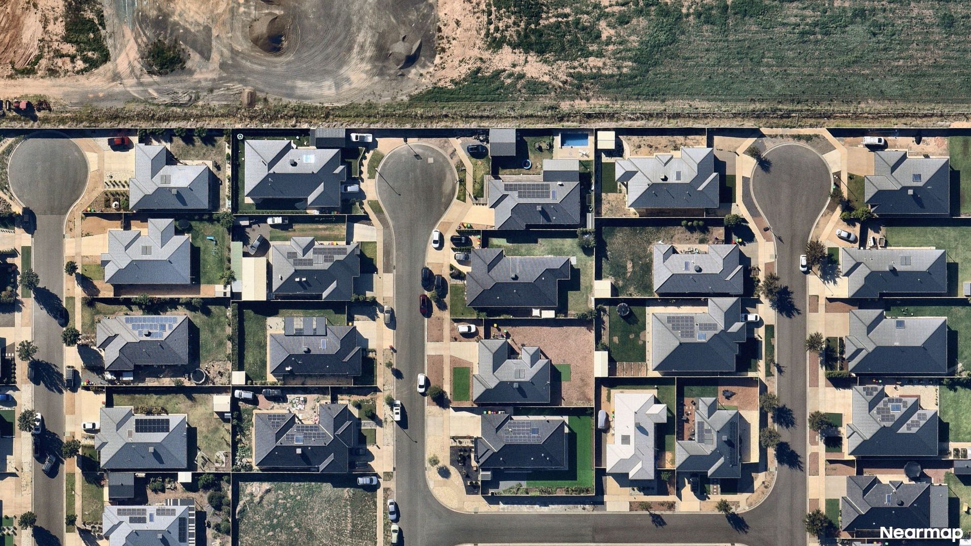 Vertical aerial view
