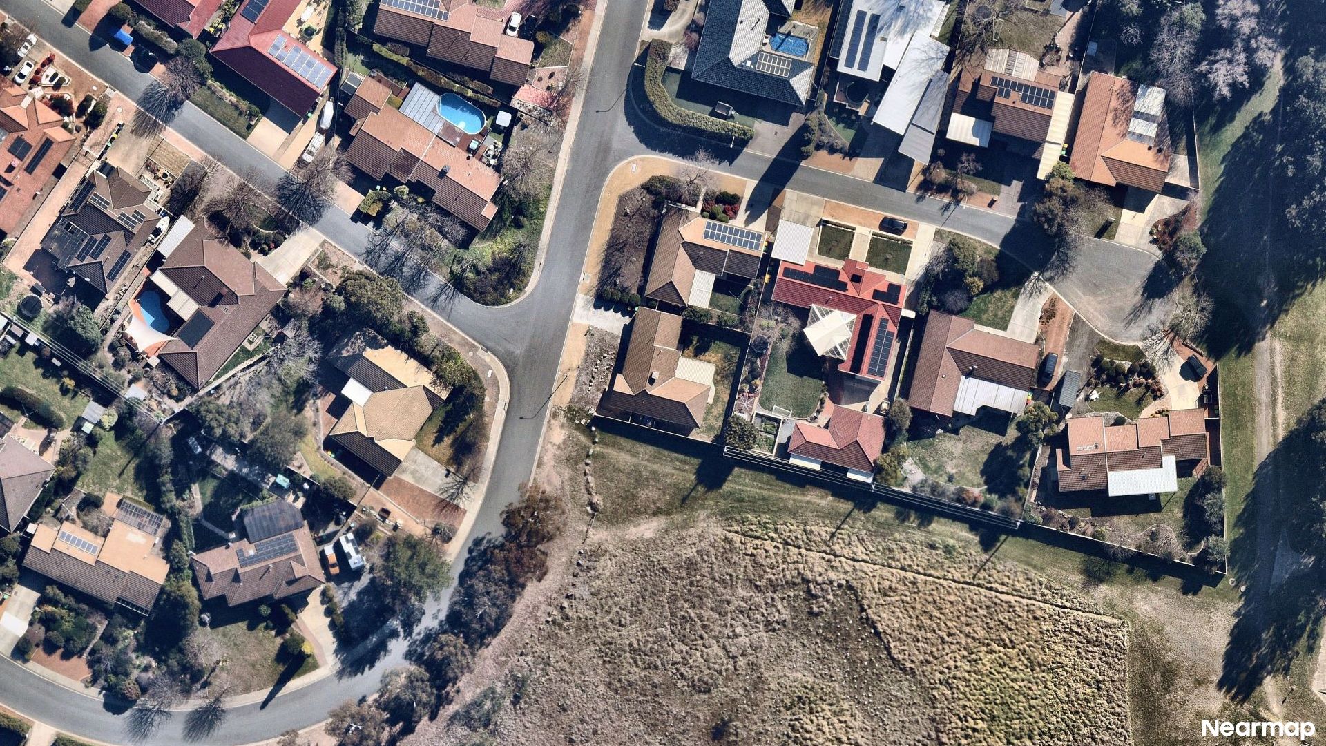 Vertical aerial view