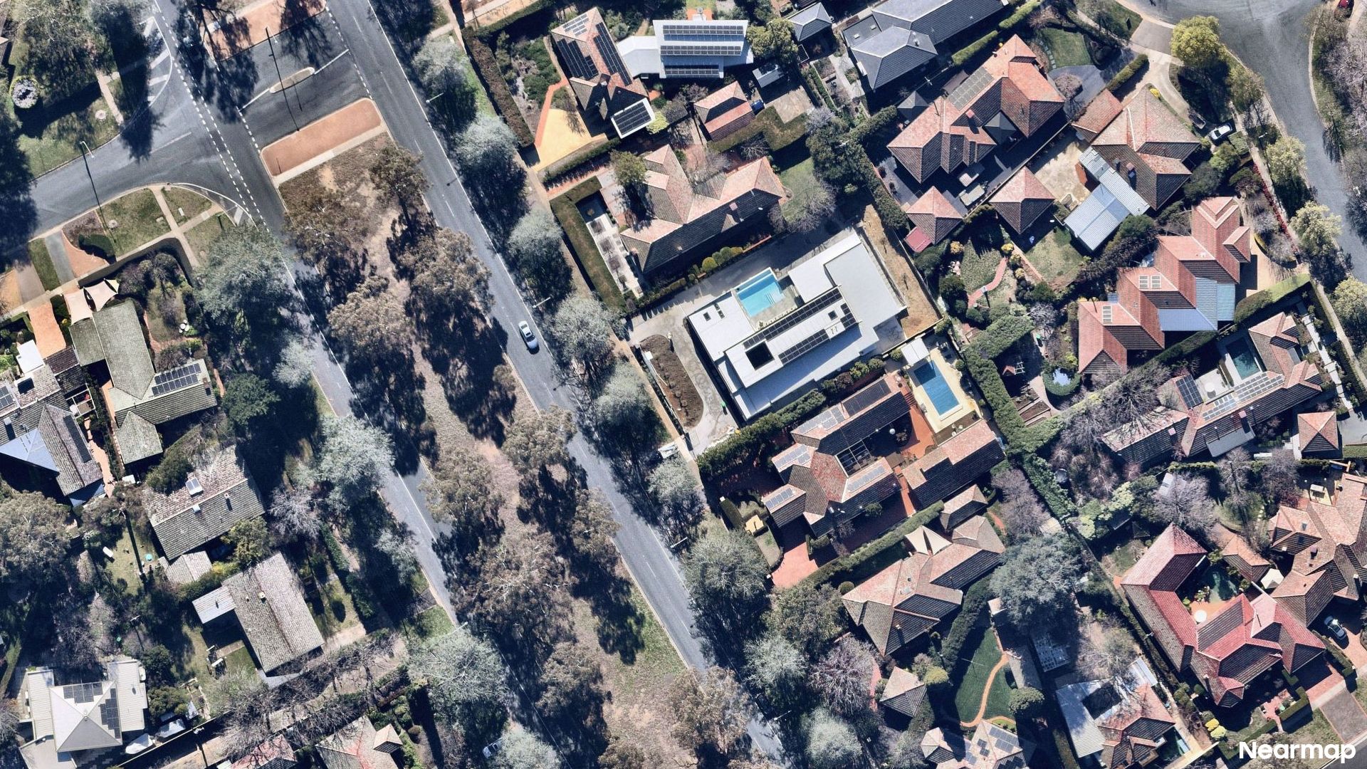Vertical aerial view