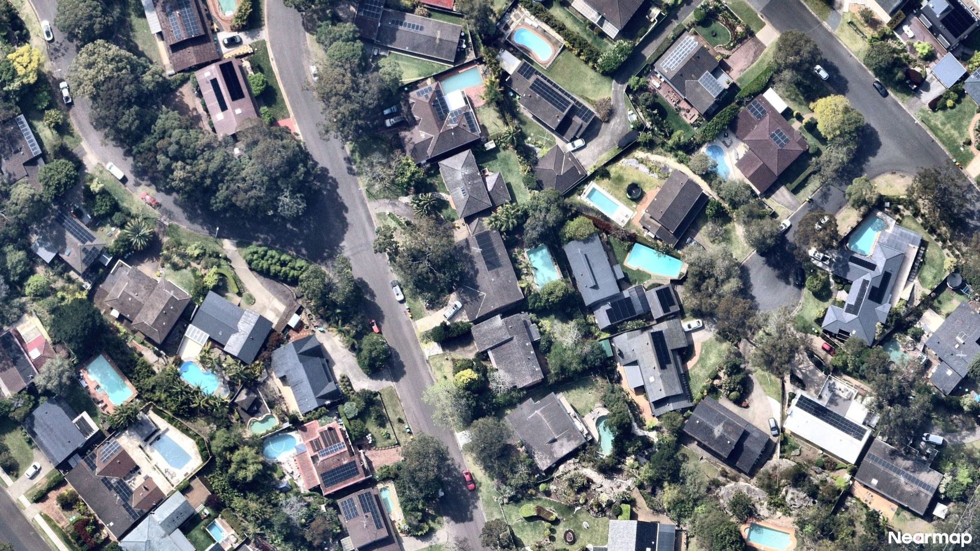 Vertical aerial view