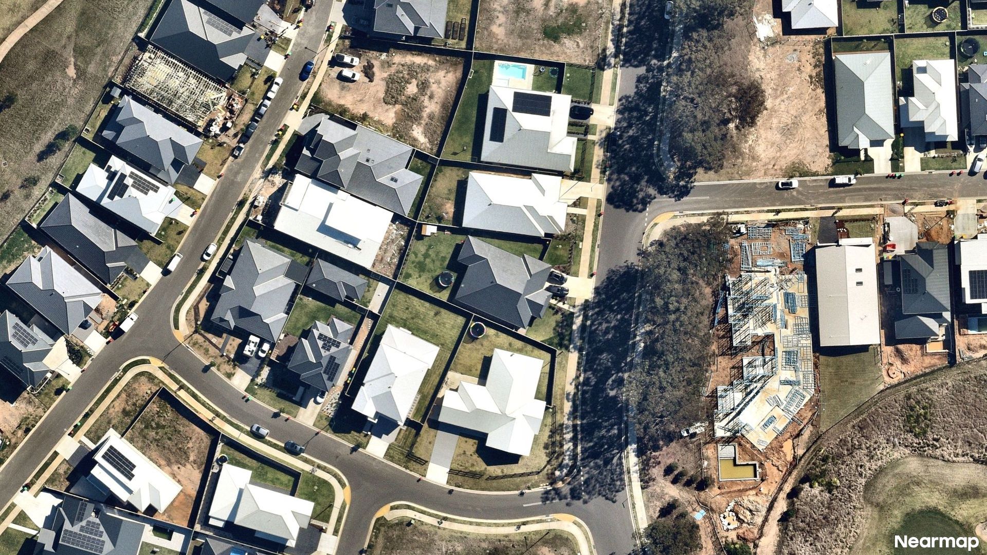 Vertical aerial view