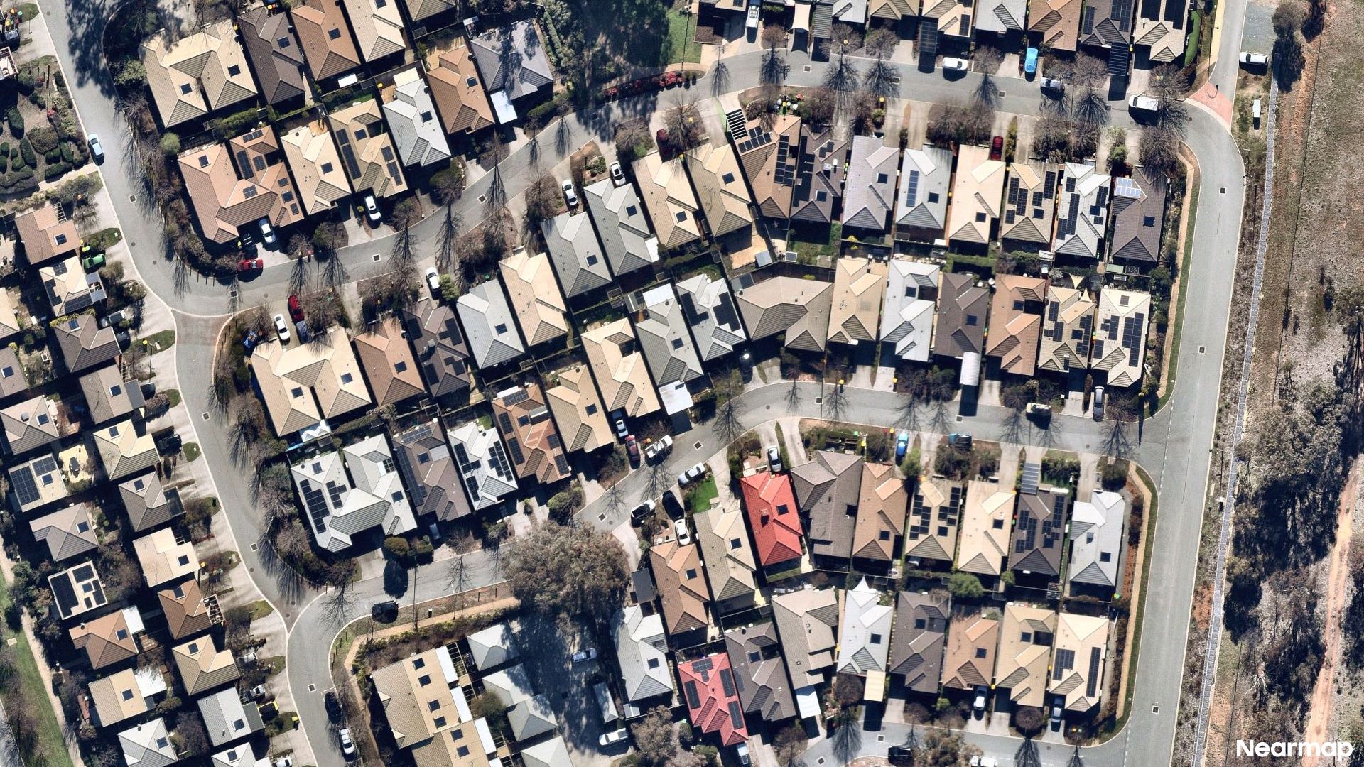 Vertical aerial view