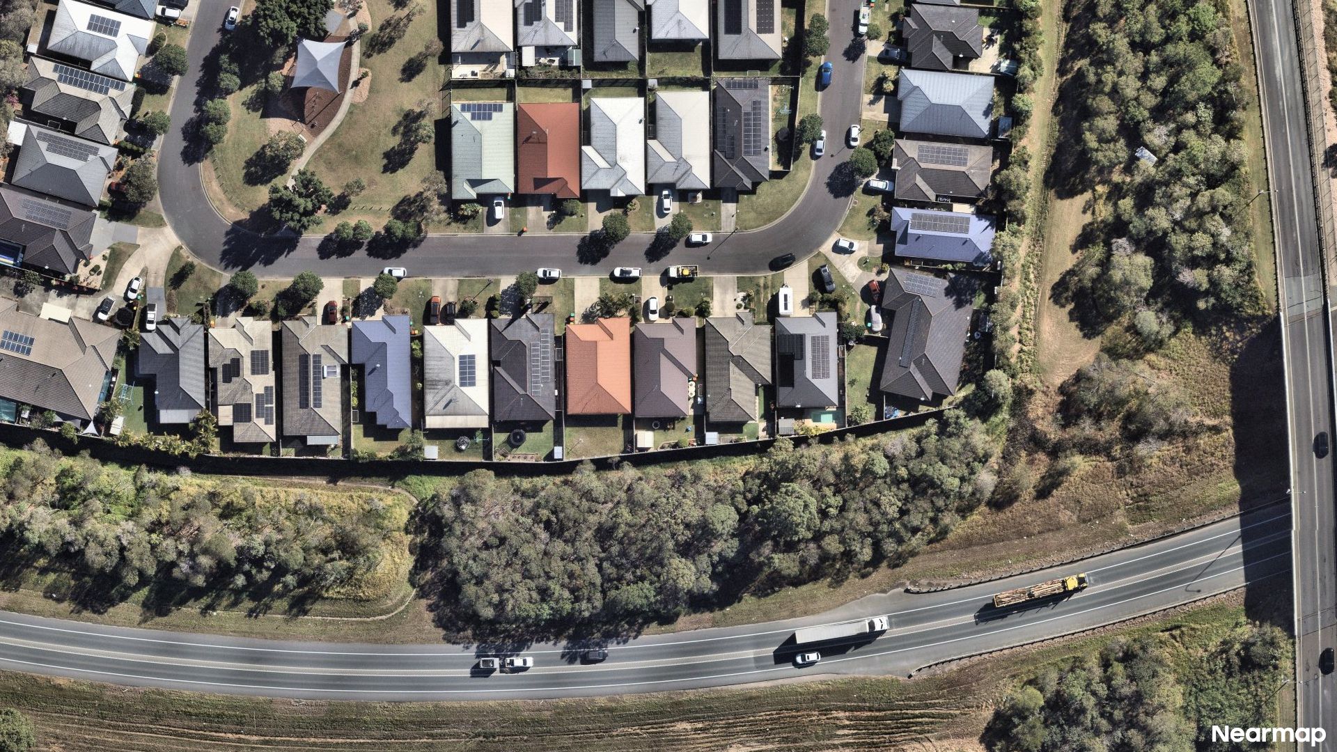 Vertical aerial view