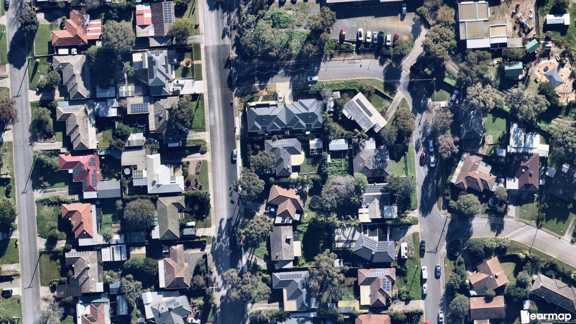 Vertical aerial view
