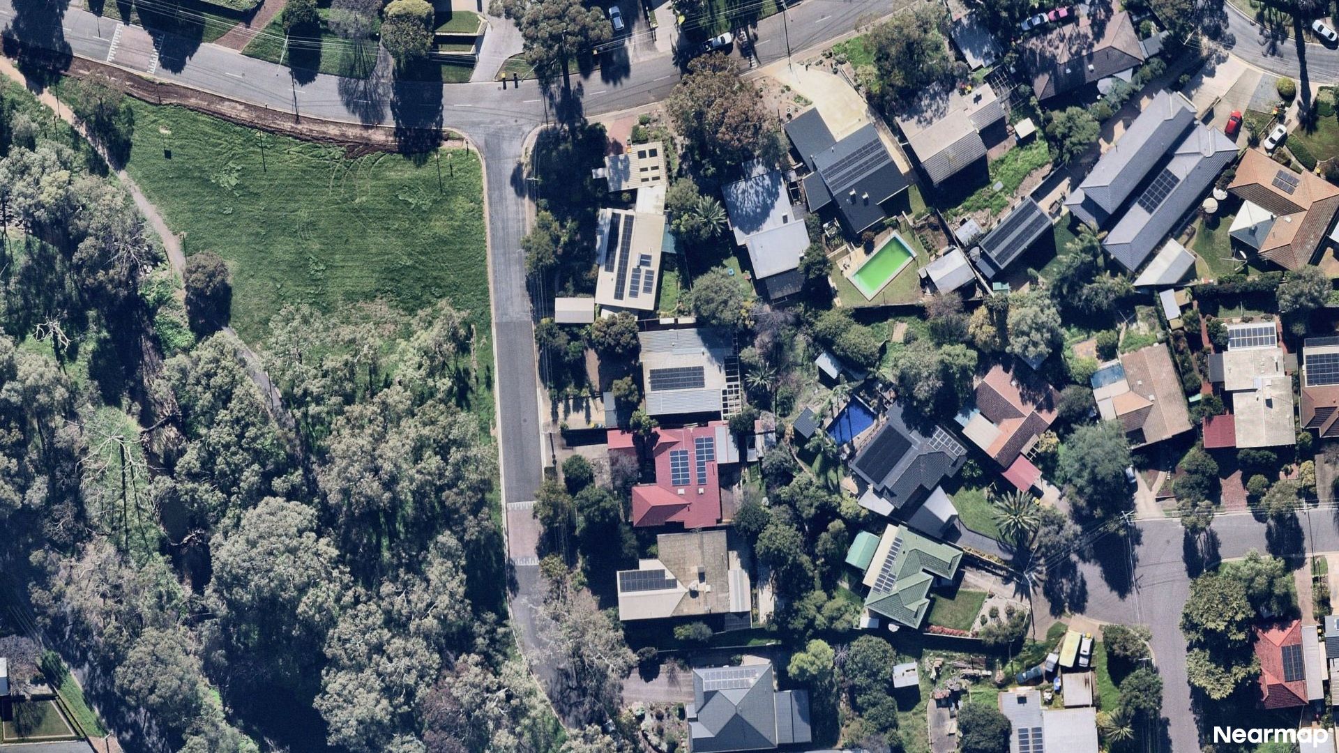 Vertical aerial view