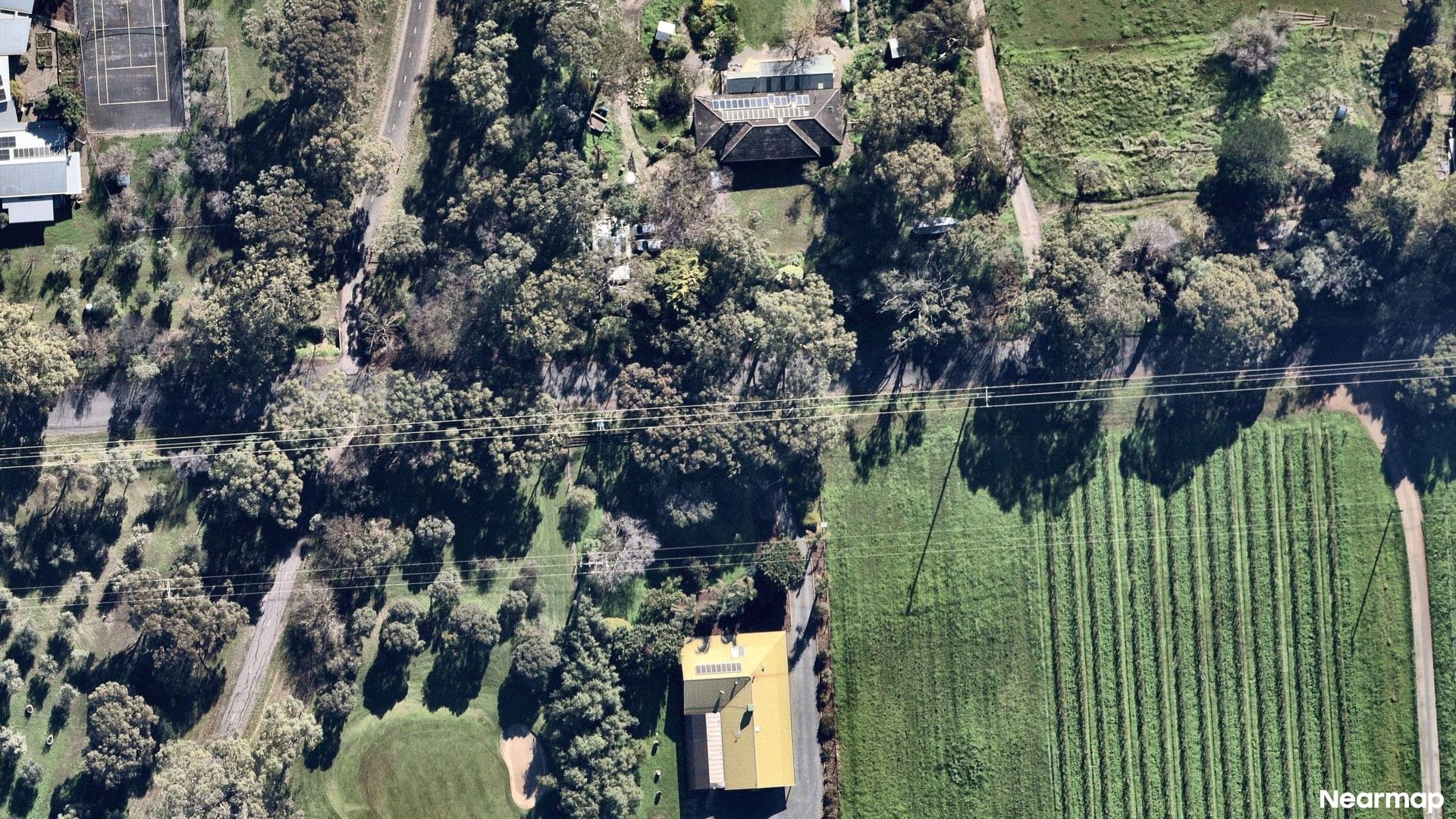 Vertical aerial view