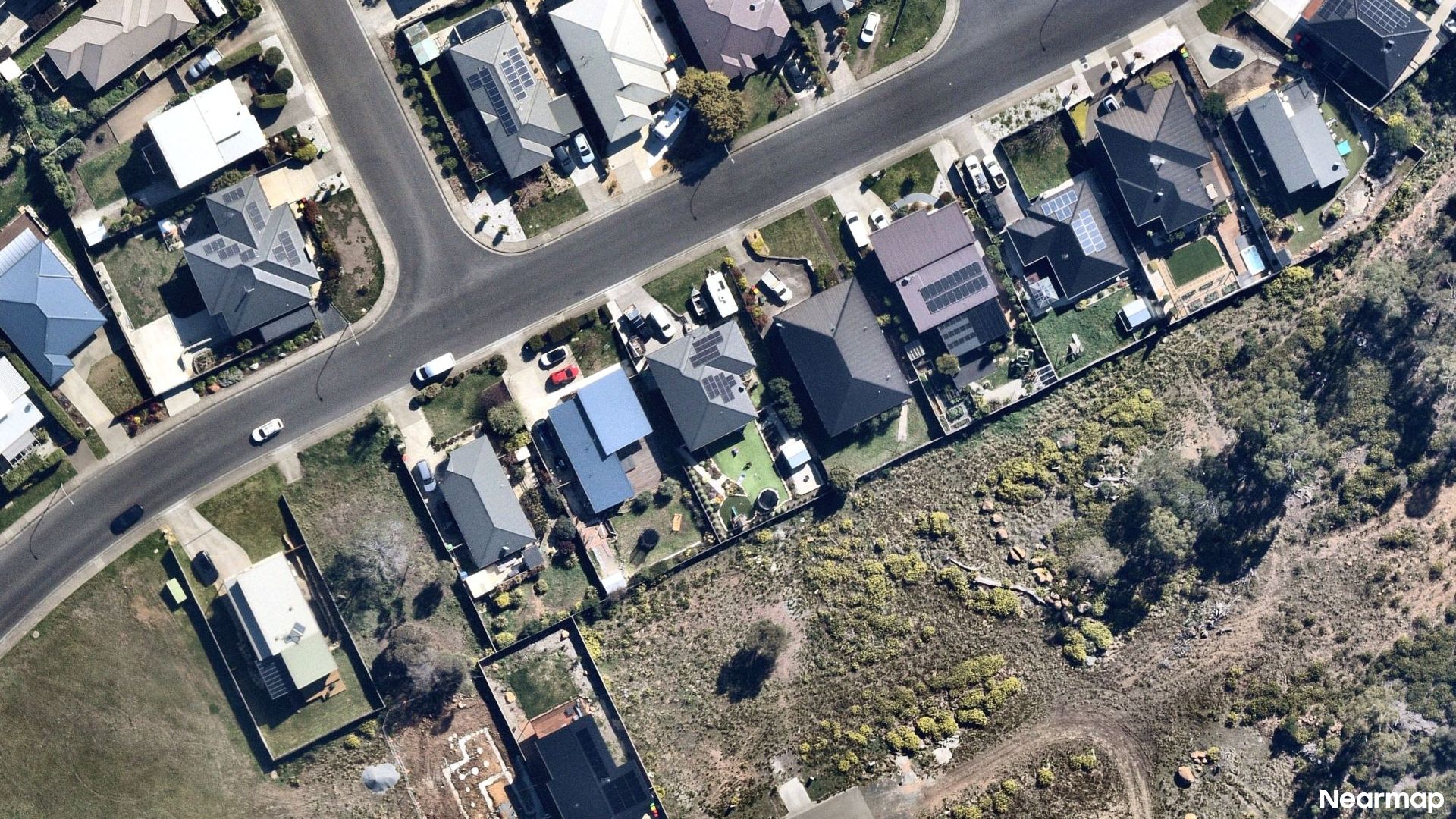 Vertical aerial view