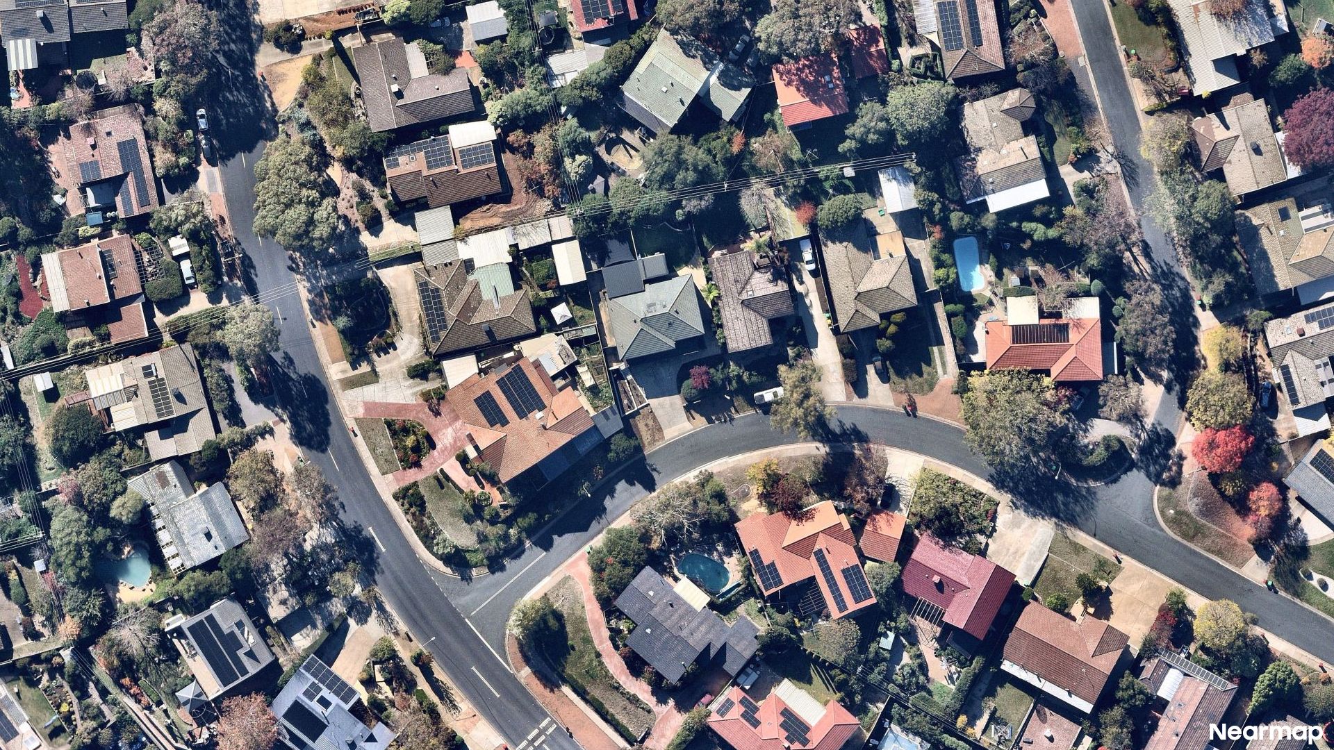 Vertical aerial view