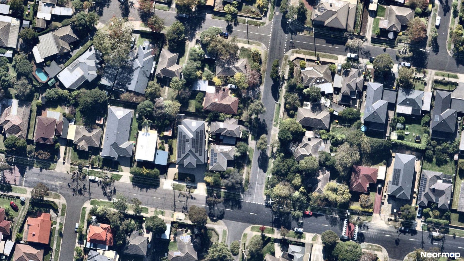 Vertical aerial view