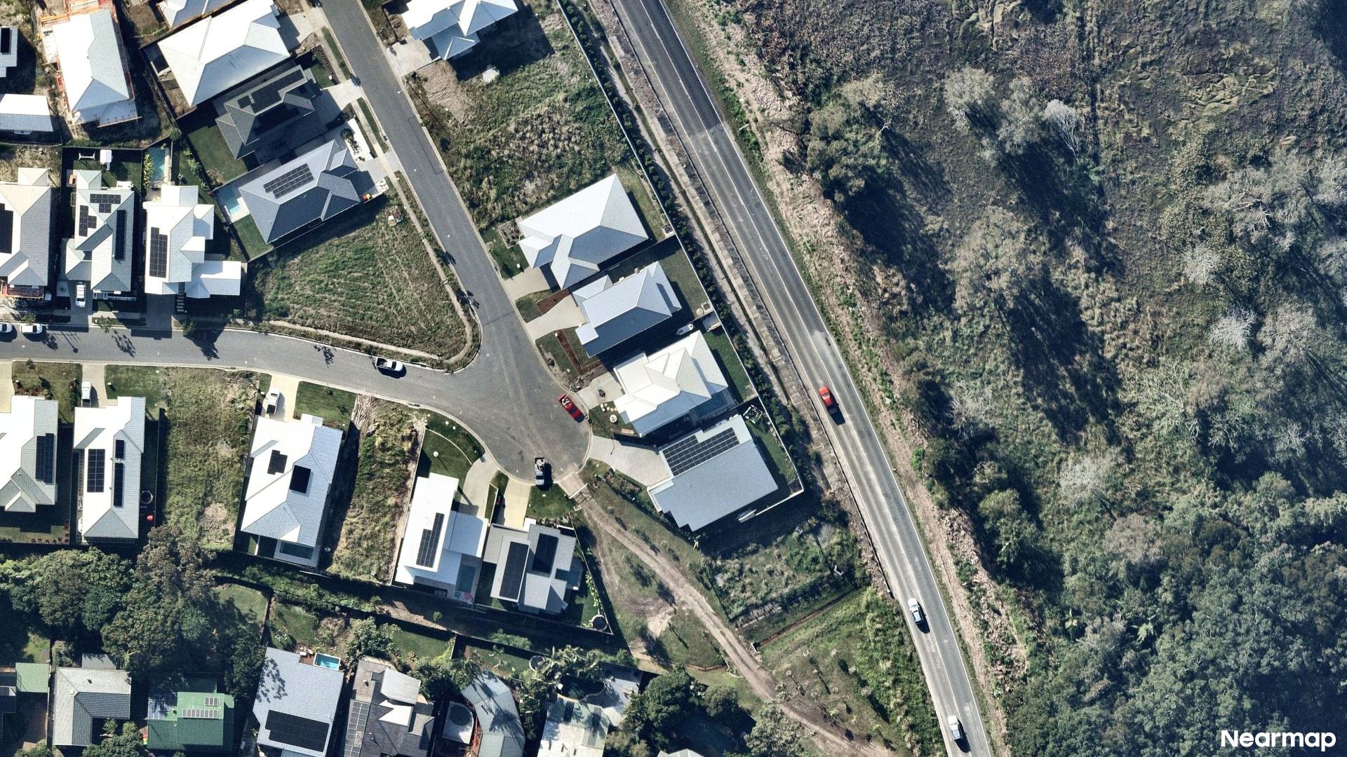 Vertical aerial view