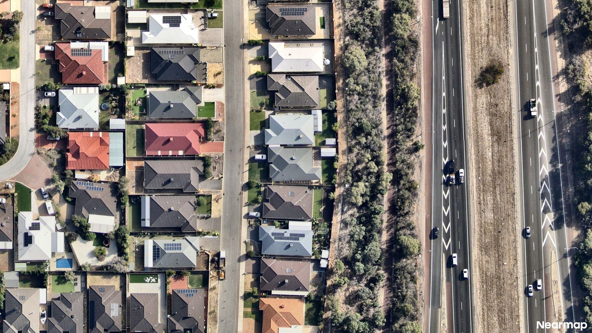 Vertical aerial view