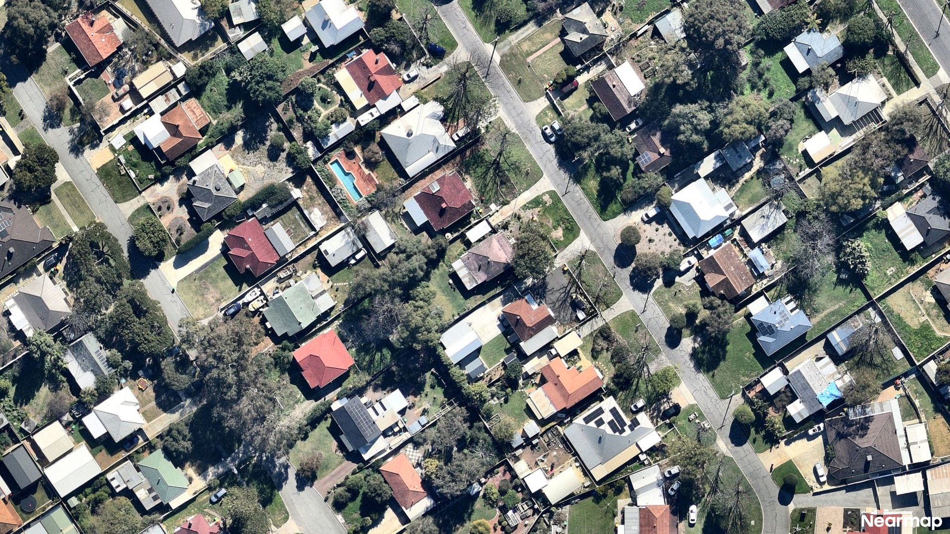 Vertical aerial view