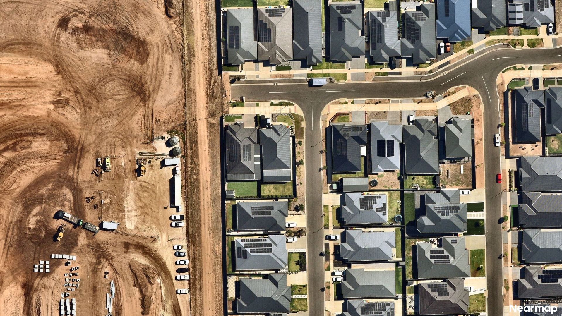 Vertical aerial view