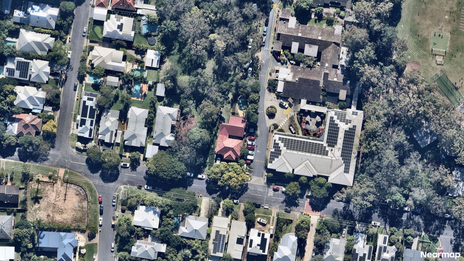 Vertical aerial view