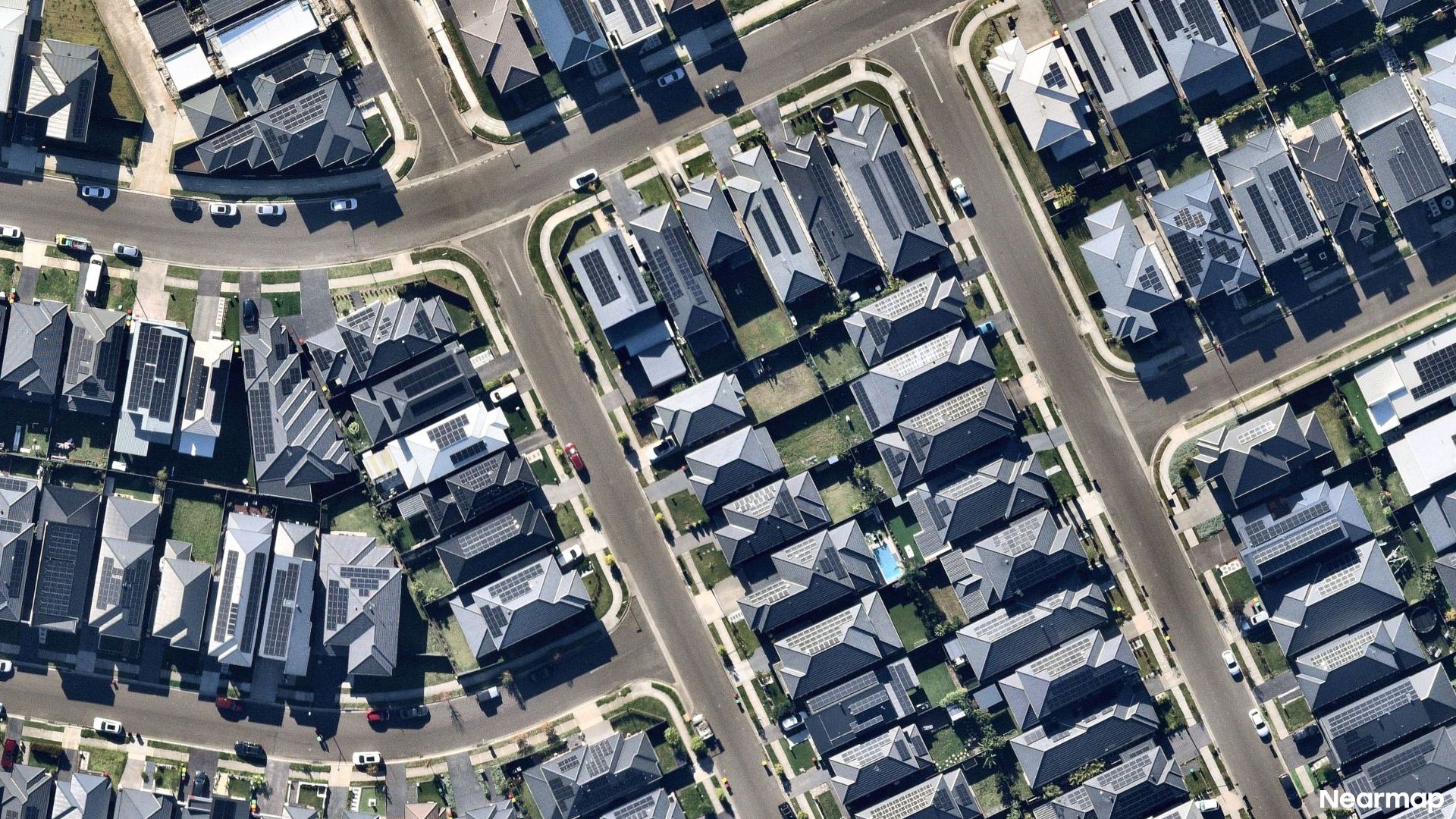 Vertical aerial view