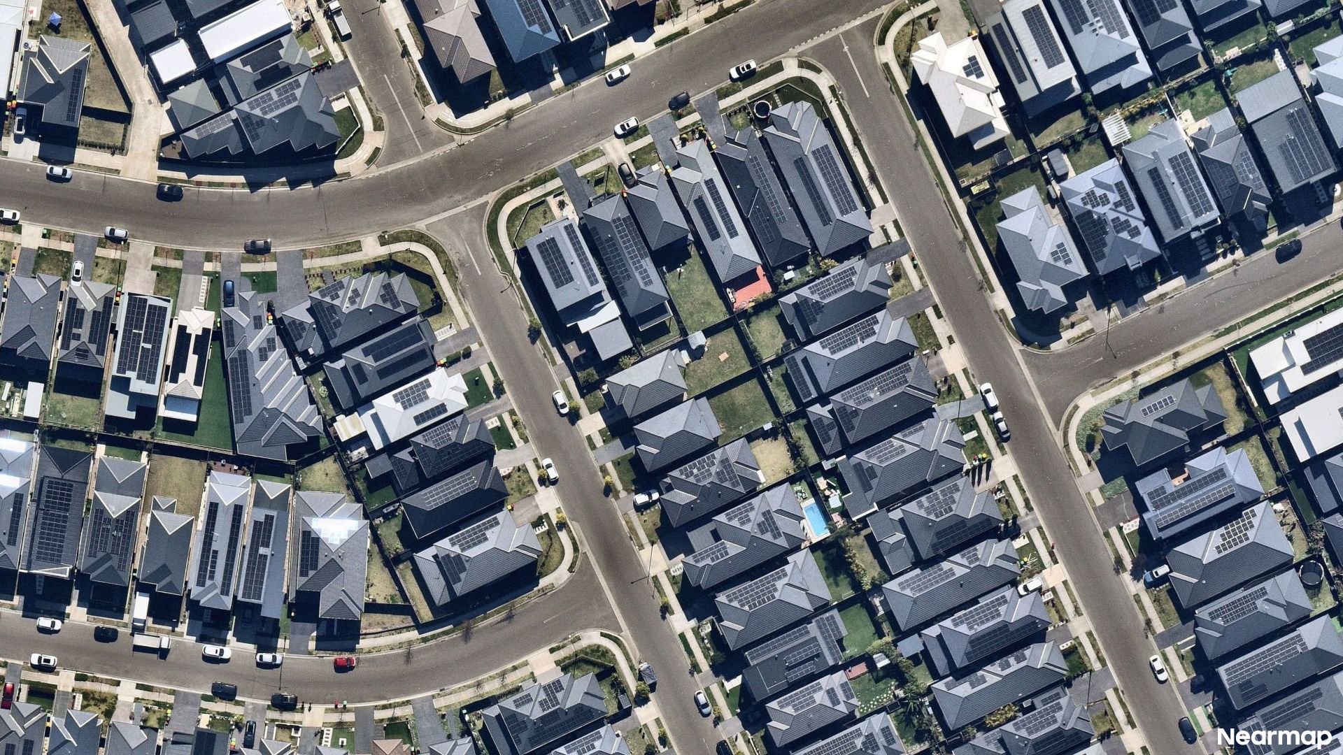 Vertical aerial view