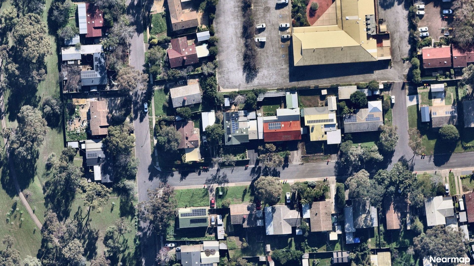 Vertical aerial view