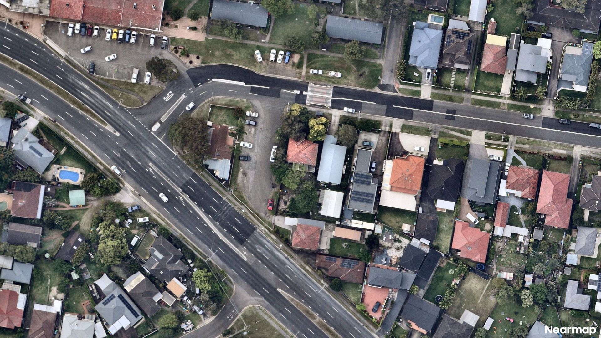 Vertical aerial view